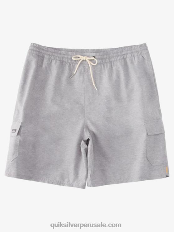 Quiksilver N8LNT909 hombres cuero gris Waterman equilibrio 18 voleas
