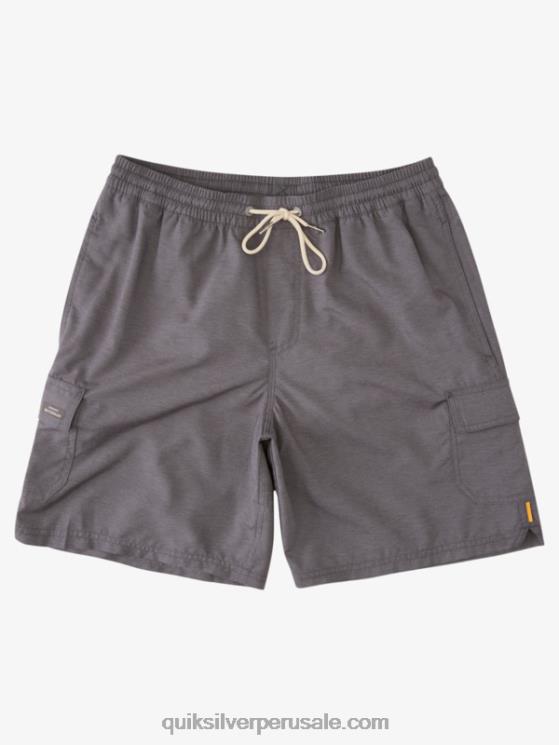 Quiksilver N8LNT910 hombres brezo gris oscuro Waterman equilibrio 18 voleas