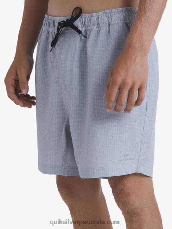 Quiksilver N8LNT955 hombres brezo gris claro bañador waterman after surf stretch 20 anfibios