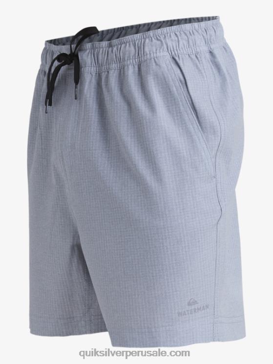 Quiksilver N8LNT955 hombres brezo gris claro bañador waterman after surf stretch 20 anfibios
