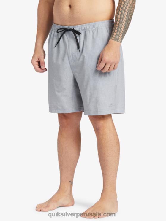 Quiksilver N8LNT955 hombres brezo gris claro bañador waterman after surf stretch 20 anfibios