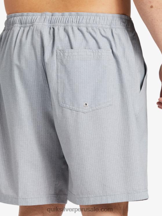 Quiksilver N8LNT955 hombres brezo gris claro bañador waterman after surf stretch 20 anfibios