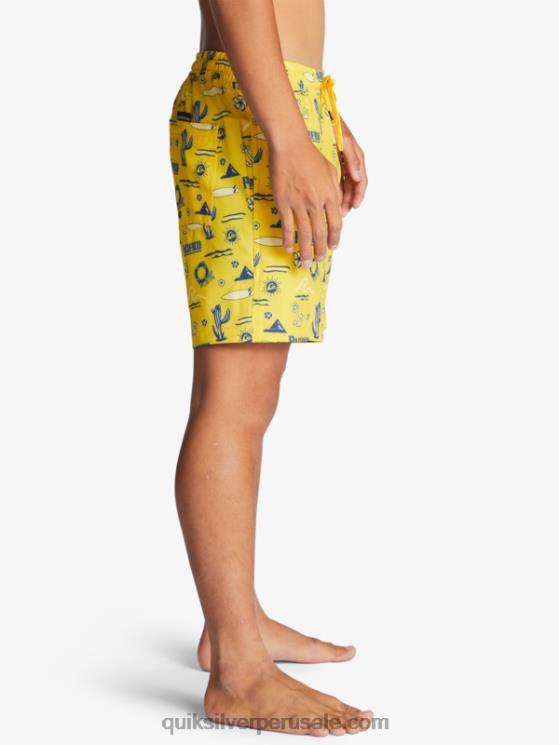 Quiksilver x Pacifico N8LNT1763 hombres voleo quik pacifico amarillo 17 voleas