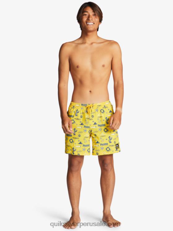 Quiksilver x Pacifico N8LNT1763 hombres voleo quik pacifico amarillo 17 voleas