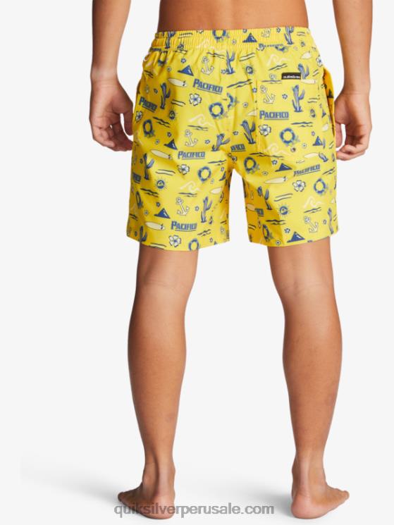 Quiksilver x Pacifico N8LNT1763 hombres voleo quik pacifico amarillo 17 voleas