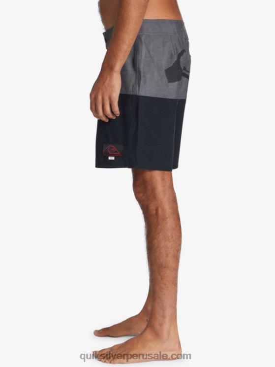 Quiksilver x Stranger N8LNT1719 hombres el revés cosas a tope logo 1986 17 bañadores