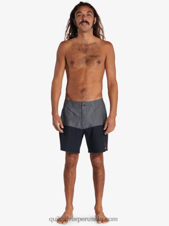 Quiksilver x Stranger N8LNT1719 hombres el revés cosas a tope logo 1986 17 bañadores