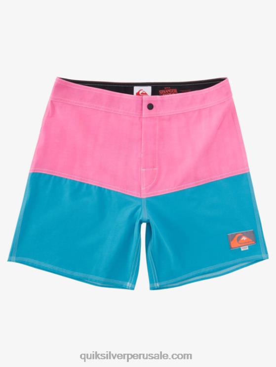 Quiksilver x Stranger N8LNT1720 hombres leona colinas cosas a tope logo 1986 17 bañadores