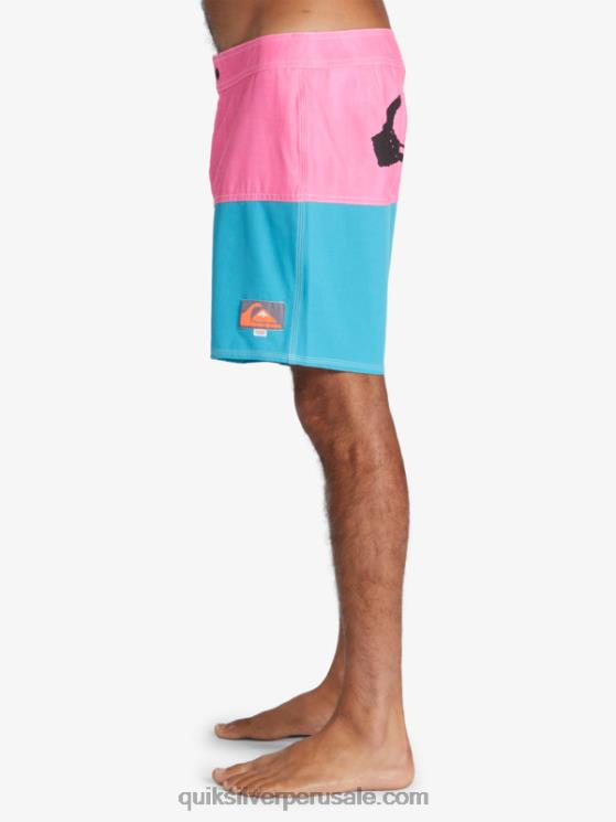Quiksilver x Stranger N8LNT1720 hombres leona colinas cosas a tope logo 1986 17 bañadores