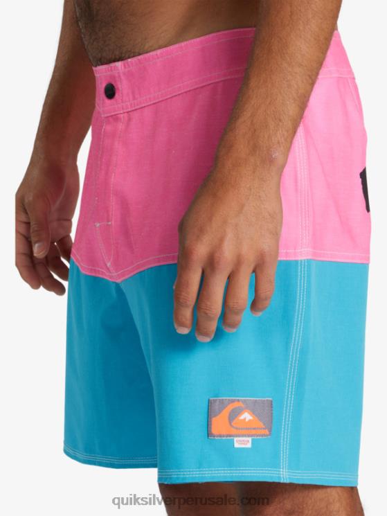 Quiksilver x Stranger N8LNT1720 hombres leona colinas cosas a tope logo 1986 17 bañadores