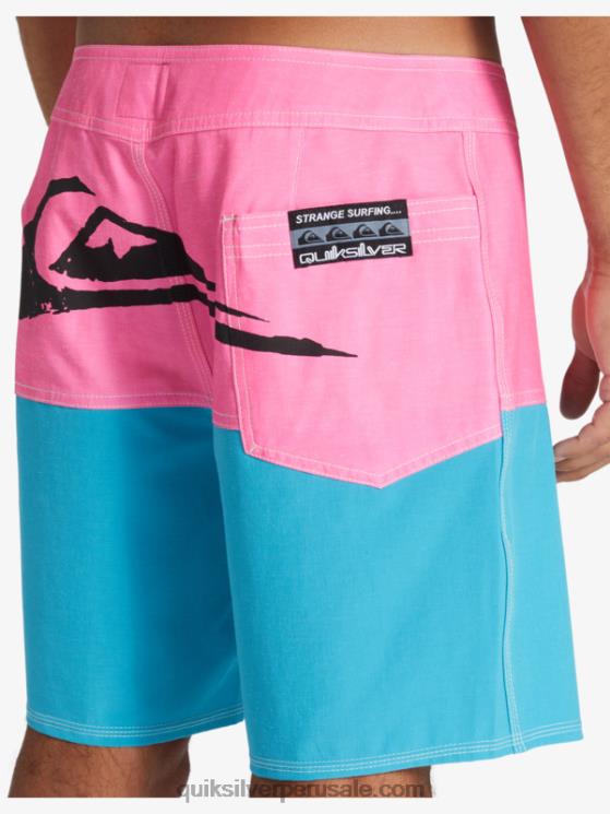 Quiksilver x Stranger N8LNT1720 hombres leona colinas cosas a tope logo 1986 17 bañadores