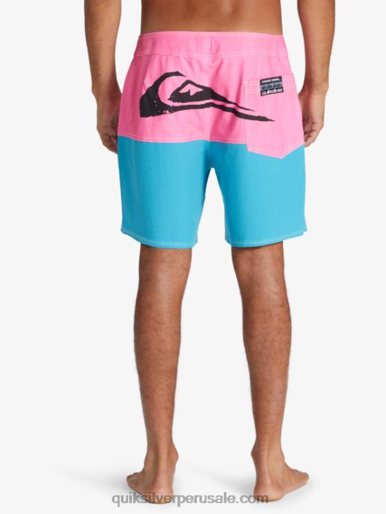 Quiksilver x Stranger N8LNT1720 hombres leona colinas cosas a tope logo 1986 17 bañadores