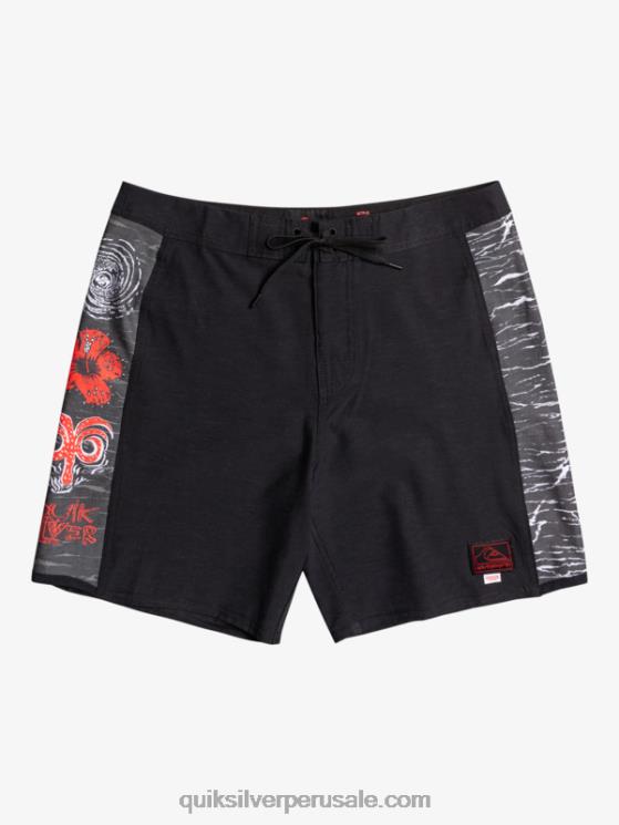 Quiksilver x Stranger N8LNT1786 hombres el revés Bañadores Things Original Arch 1986 18