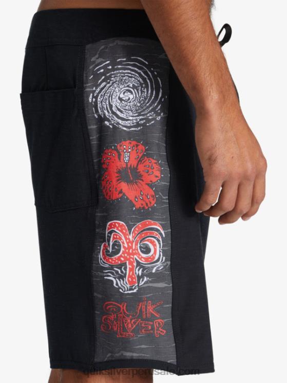 Quiksilver x Stranger N8LNT1786 hombres el revés Bañadores Things Original Arch 1986 18