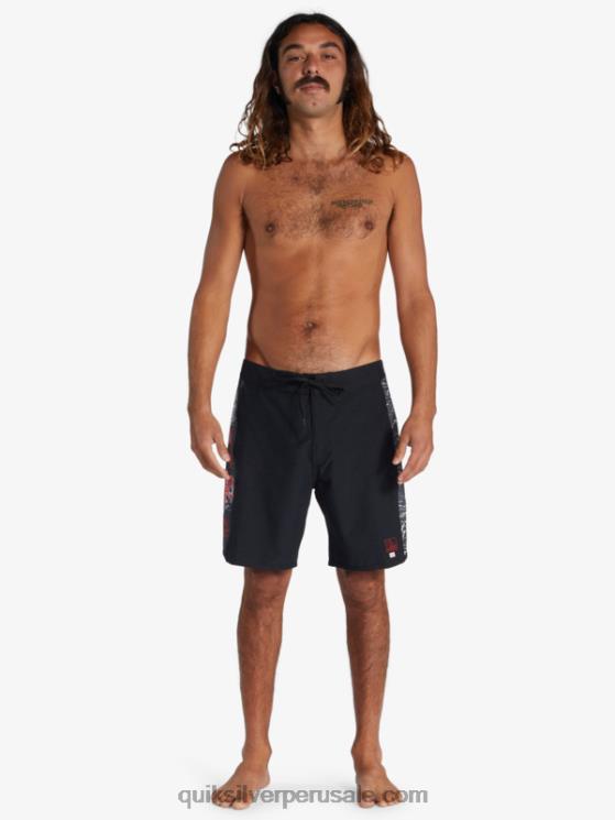 Quiksilver x Stranger N8LNT1786 hombres el revés Bañadores Things Original Arch 1986 18