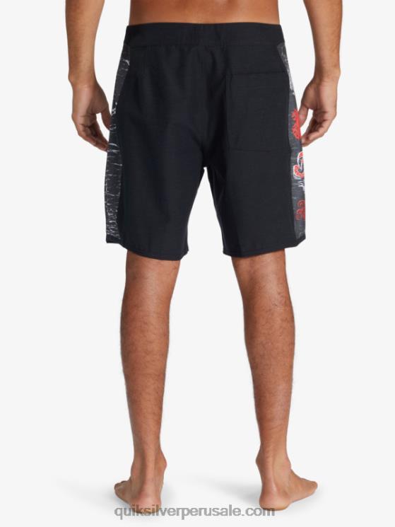 Quiksilver x Stranger N8LNT1786 hombres el revés Bañadores Things Original Arch 1986 18