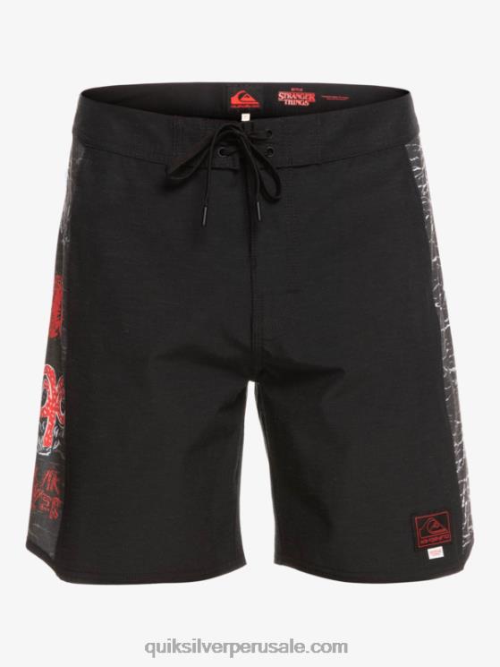Quiksilver x Stranger N8LNT1786 hombres el revés Bañadores Things Original Arch 1986 18