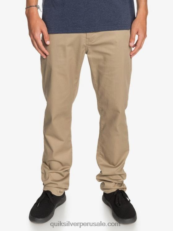 Quiksilver N8LNT1159 hombres madera de olmo pantalones chinos con bolsillos de daily union