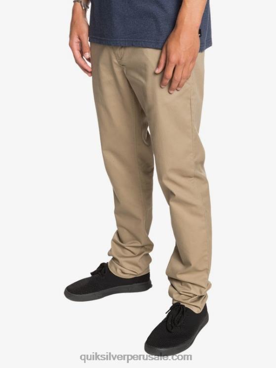 Quiksilver N8LNT1159 hombres madera de olmo pantalones chinos con bolsillos de daily union