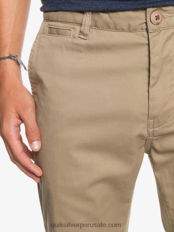 Quiksilver N8LNT1159 hombres madera de olmo pantalones chinos con bolsillos de daily union