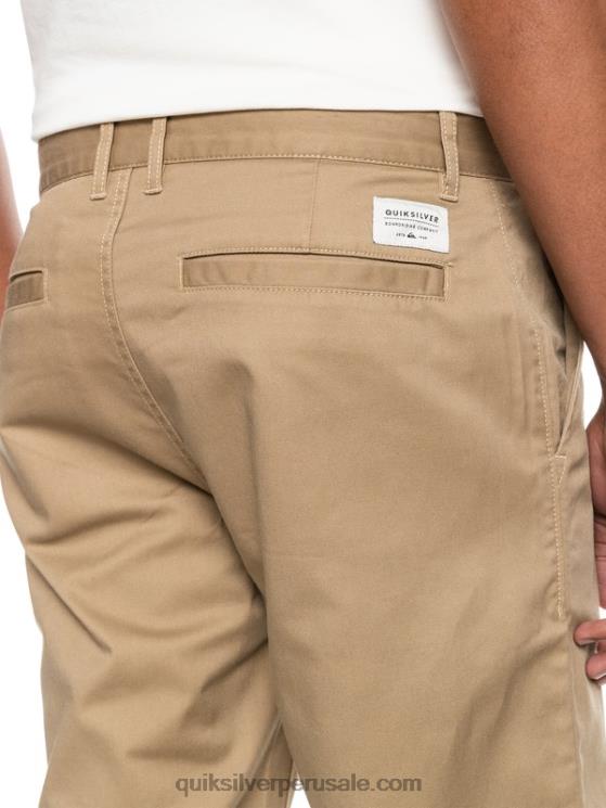 Quiksilver N8LNT1159 hombres madera de olmo pantalones chinos con bolsillos de daily union