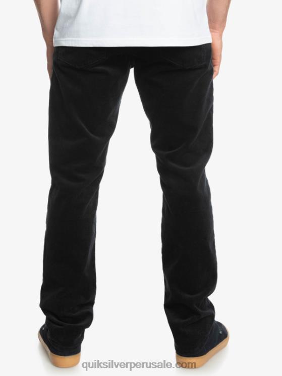 Quiksilver N8LNT1546 hombres negro pantalones de pana de pana kracker