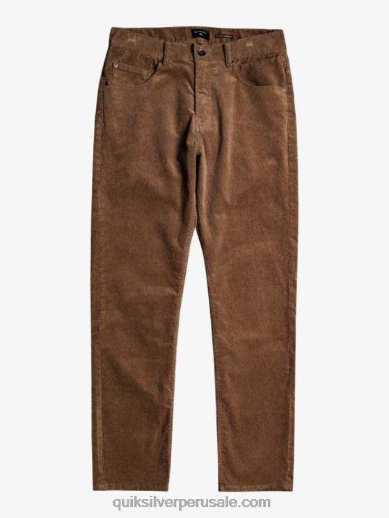 Quiksilver N8LNT1547 hombres chispas de chocolate pantalones de pana de pana kracker