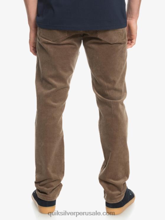 Quiksilver N8LNT1547 hombres chispas de chocolate pantalones de pana de pana kracker