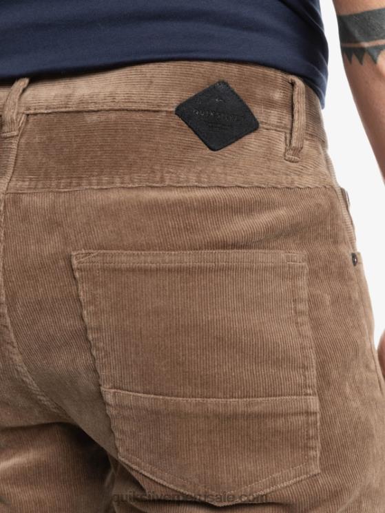 Quiksilver N8LNT1547 hombres chispas de chocolate pantalones de pana de pana kracker