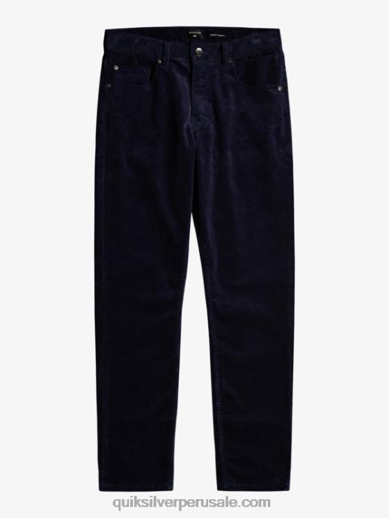 Quiksilver N8LNT1548 hombres chaqueta azul marino pantalones de pana de pana kracker