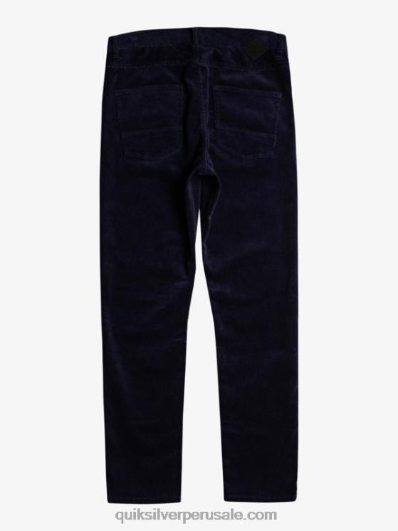 Quiksilver N8LNT1548 hombres chaqueta azul marino pantalones de pana de pana kracker