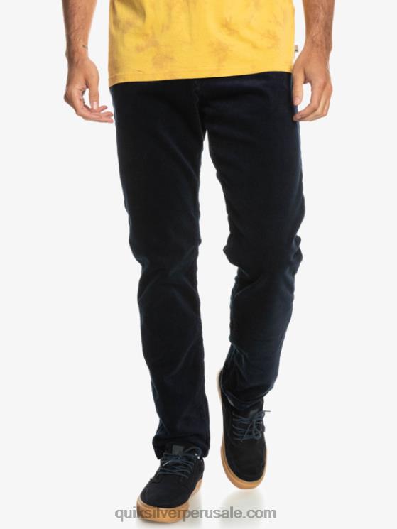 Quiksilver N8LNT1548 hombres chaqueta azul marino pantalones de pana de pana kracker