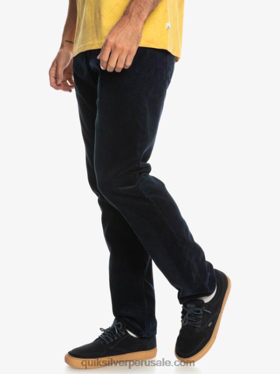 Quiksilver N8LNT1548 hombres chaqueta azul marino pantalones de pana de pana kracker