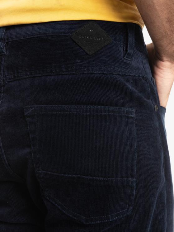 Quiksilver N8LNT1548 hombres chaqueta azul marino pantalones de pana de pana kracker
