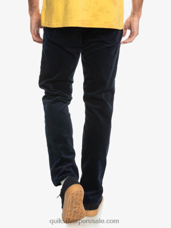 Quiksilver N8LNT1548 hombres chaqueta azul marino pantalones de pana de pana kracker