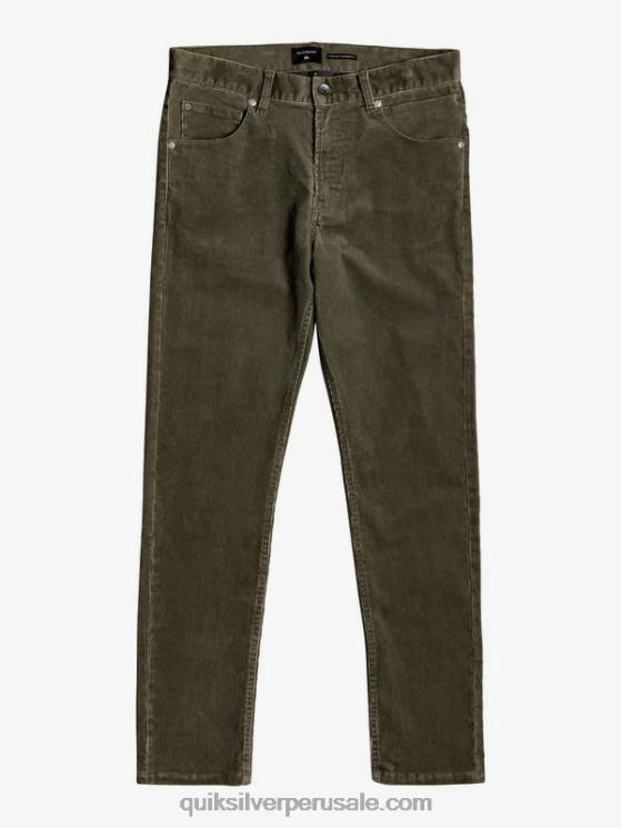 Quiksilver N8LNT1606 hombres kalamata pantalones de pana de corte recto kracker
