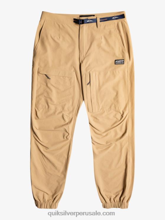 Quiksilver N8LNT1846 hombres tanino pantalones cargo de fondo marino