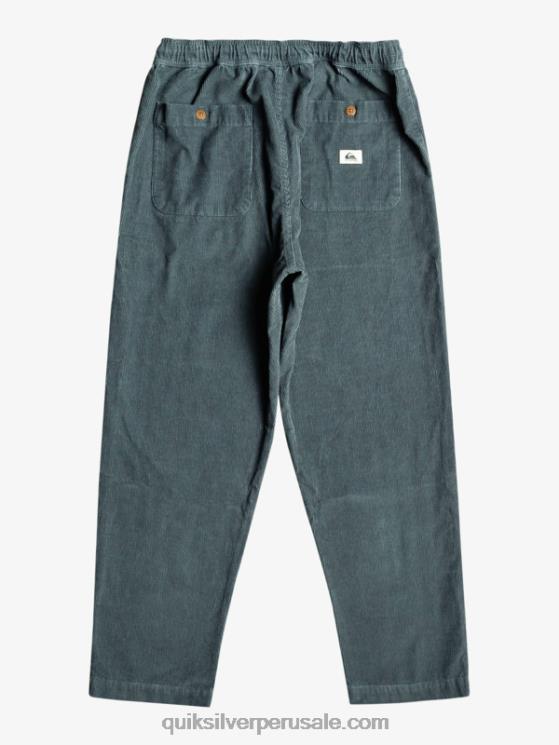 Quiksilver N8LNT921 hombres pizarra oscura pantalones de pana de corduroy beach cruiser
