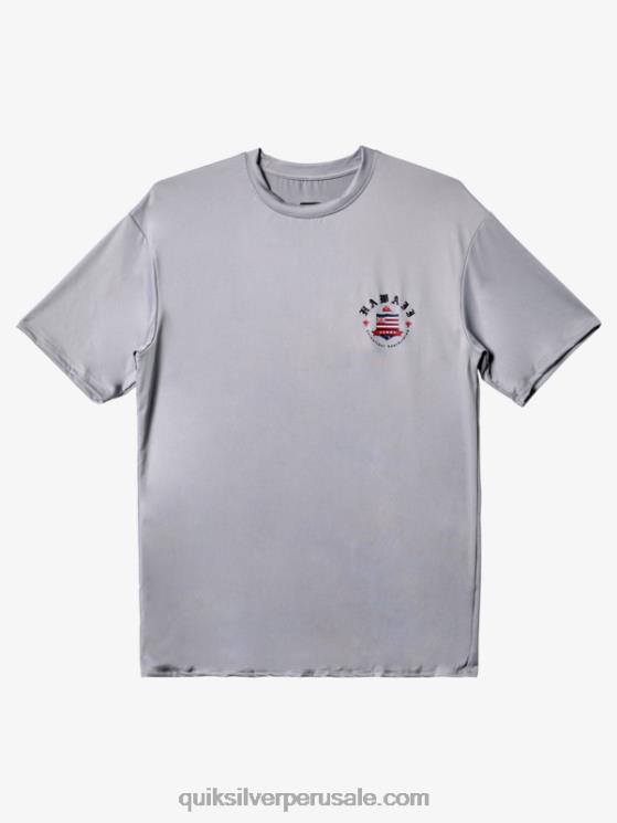 Quiksilver N8LNT1124 hombres aguanieve camiseta de surf de manga corta hawaii royal upf 50
