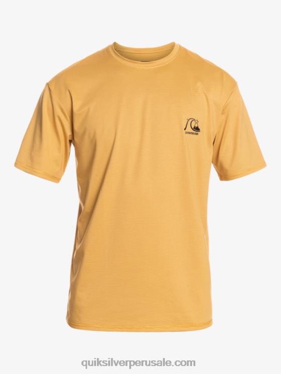 Quiksilver N8LNT1127 hombres brezo de trigo camiseta de surf heritage heather de manga corta upf 50