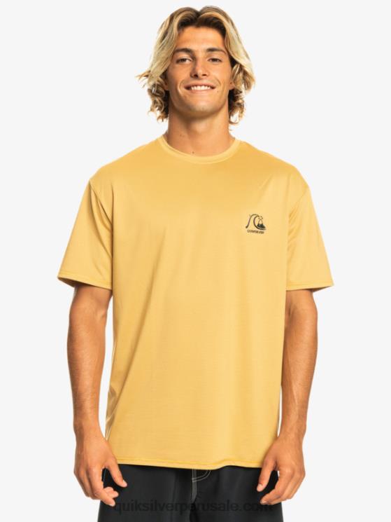 Quiksilver N8LNT1127 hombres brezo de trigo camiseta de surf heritage heather de manga corta upf 50