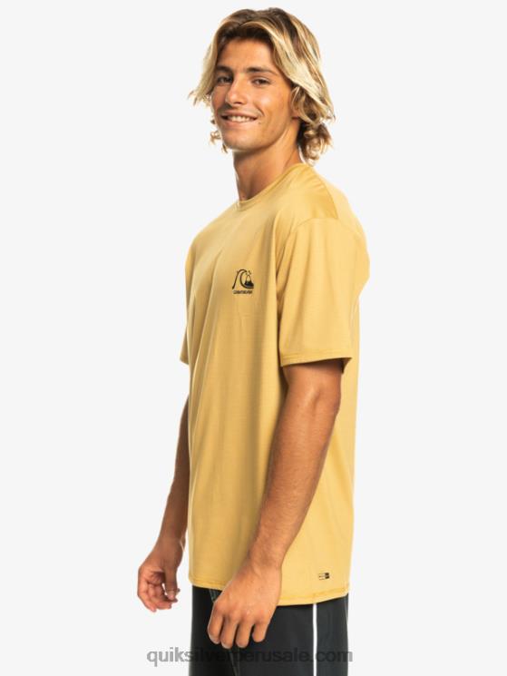 Quiksilver N8LNT1127 hombres brezo de trigo camiseta de surf heritage heather de manga corta upf 50