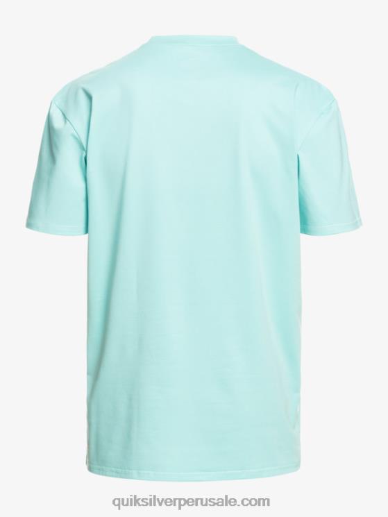 Quiksilver N8LNT1128 hombres ángel azul brezo camiseta de surf heritage heather de manga corta upf 50