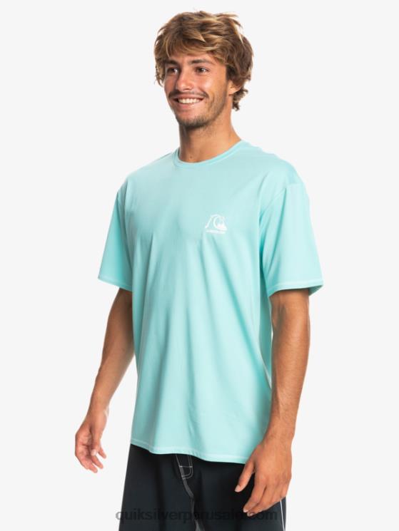 Quiksilver N8LNT1128 hombres ángel azul brezo camiseta de surf heritage heather de manga corta upf 50