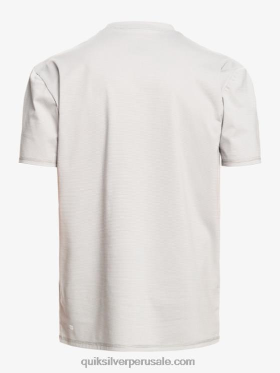 Quiksilver N8LNT1134 hombres brezo aguanieve camiseta de surf heritage heather de manga corta upf 50