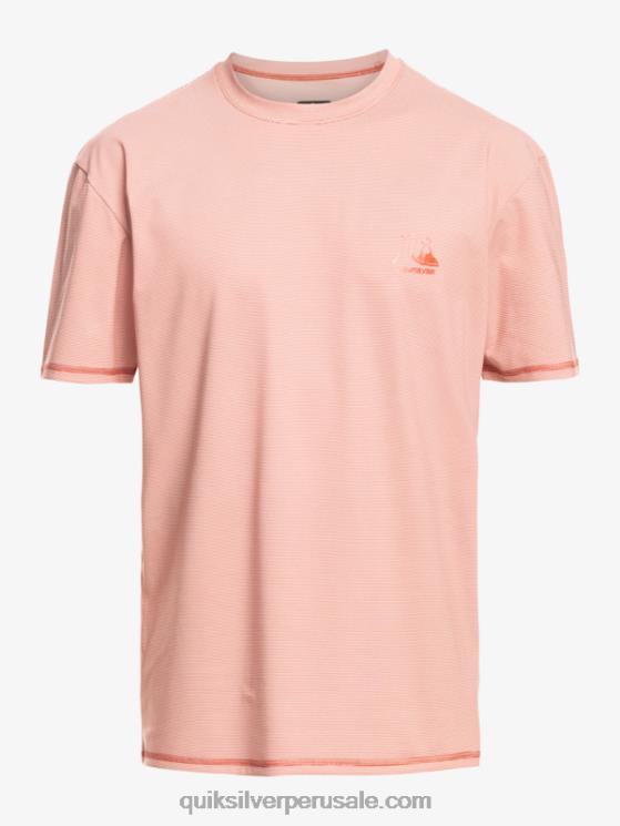 Quiksilver N8LNT1135 hombres salsa picante de brezo camiseta de surf heritage heather de manga corta upf 50