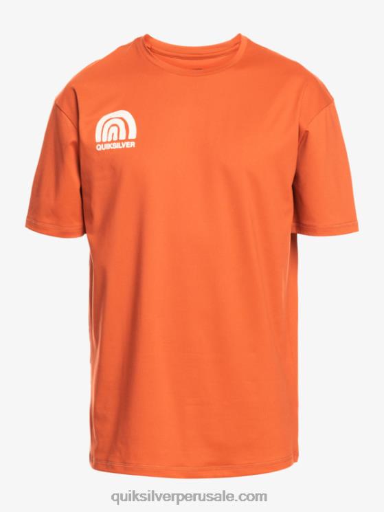 Quiksilver N8LNT1810 hombres salsa picante playera de surf de manga corta upf 50 mix