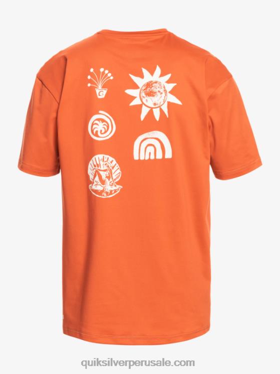 Quiksilver N8LNT1810 hombres salsa picante playera de surf de manga corta upf 50 mix