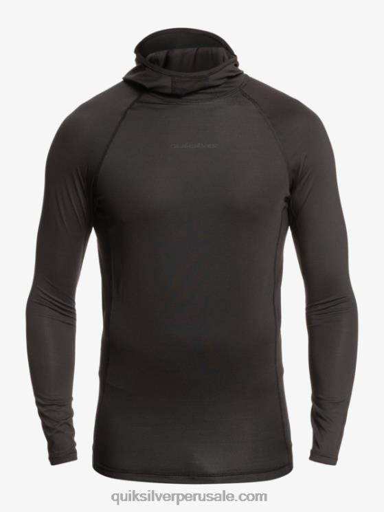 Quiksilver N8LNT1836 hombres negro lycra de manga larga Storm Tripper
