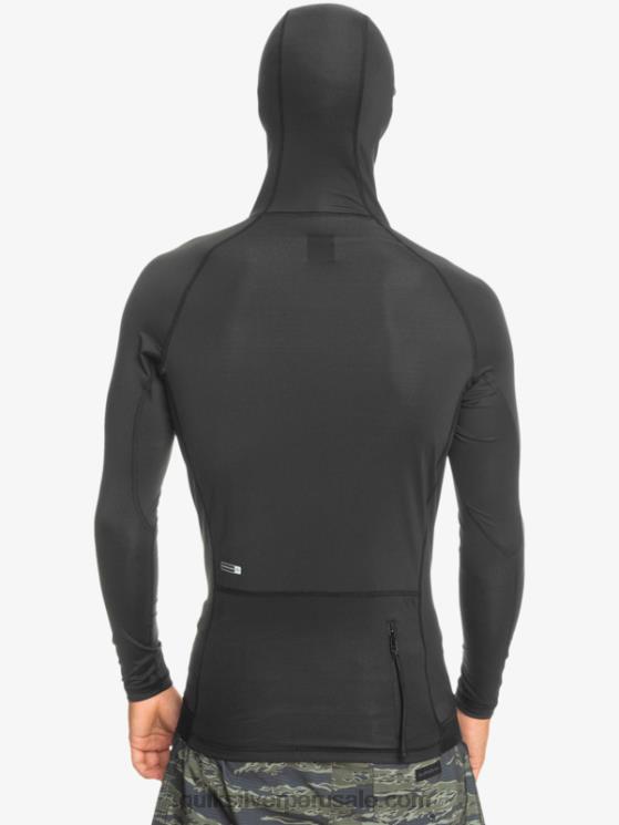 Quiksilver N8LNT1836 hombres negro lycra de manga larga Storm Tripper
